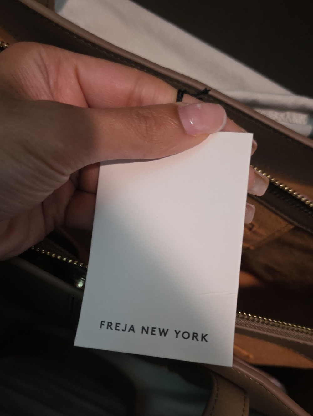 Freya New York Paloma Tote In Latte - New Never Used - Picture 6 of 6